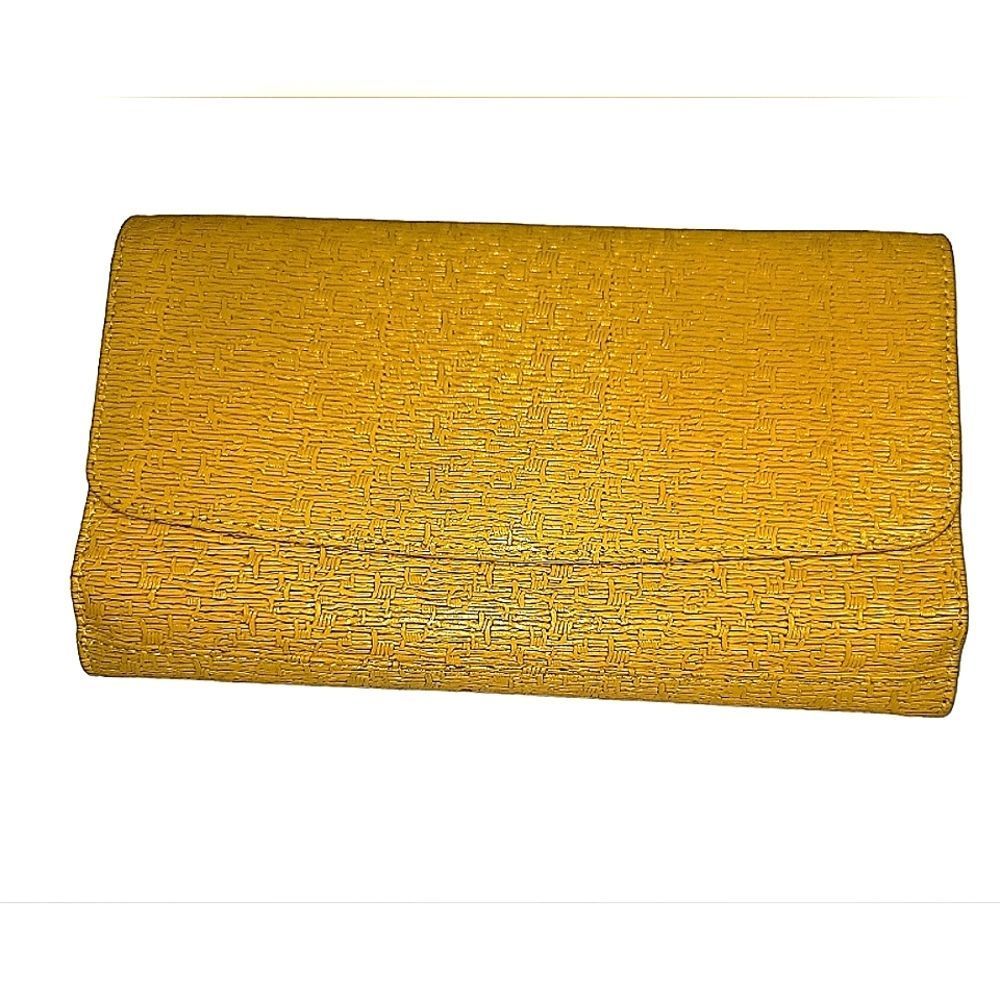 Walletgenuine leather bright/mustard yellow